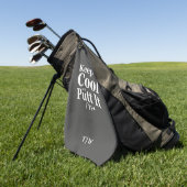 Serviette De Golf Gardez-Le Cool Et Mettez-Le À L'Initiale (Vert)