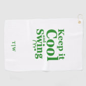 Serviette De Golf Gardez-le Cool et Swing Golf Thème (Horizontal)
