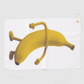 Serviette De Golf Gardez-le Tide – Typographie drôle de banane Minim (Horizontal)