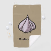 Serviette de golf Garlic Bulb (En situation)