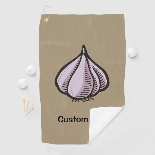 Serviette de golf Garlic Bulb (En situation)