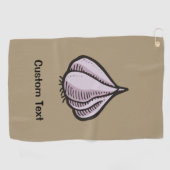 Serviette de golf Garlic Bulb (Horizontal)