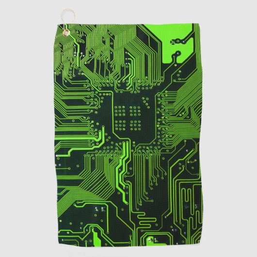 Serviette De Golf Geek de la carte de circuit électronique Nerd PCB (Devant)