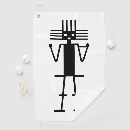 Serviette De Golf géogliphe géant atacama symbole ancien nazca peru  (En situation)