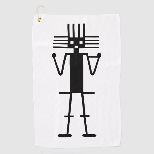 Serviette De Golf géogliphe géant atacama symbole ancien nazca peru  (Devant)