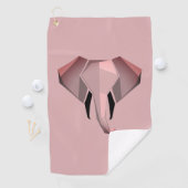 Serviette De Golf Géométrie Tête d'éléphant (En situation)