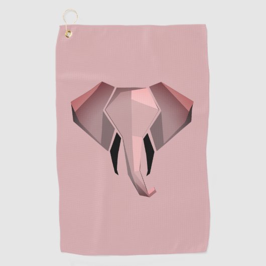 Serviette De Golf Géométrie Tête d'éléphant (Devant)