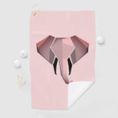 Serviette De Golf Géométrie Tête d'éléphant (En situation)