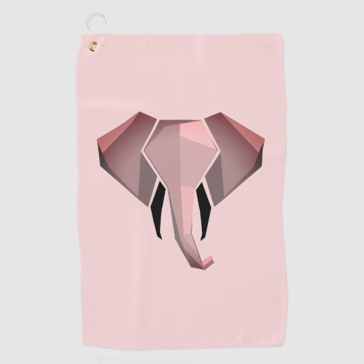 Serviette De Golf Géométrie Tête d'éléphant (Devant)