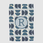 Serviette De Golf géométrique moderne du milieu du siècle (Devant)