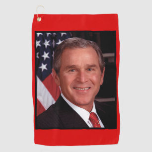 Serviette De Golf George Bush 43ème photo du président américain
