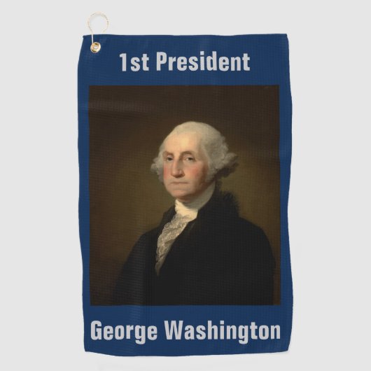 Serviette De Golf George Washington 1er président américain par Stua (Devant)
