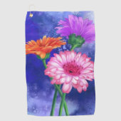 Serviette de golf Gerbera Daisies (Devant)