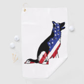 Serviette De Golf German Shepherd (En situation)