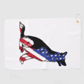Serviette De Golf German Shepherd (Horizontal)