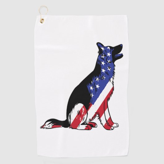Serviette De Golf German Shepherd (Devant)