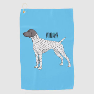 Serviette De Golf German Shorthred Pointer dog