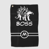 Serviette De Golf Ghost White Stegosaurus Spirit Dinosaur (Devant)