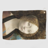 Serviette De Golf Ginevra de' Benci Leonardo da Vinci (Horizontal)