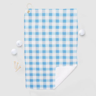 Serviette De Golf Gingham Bleu Bébé
