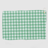 Serviette De Golf Gingham vert menthe (Horizontal)