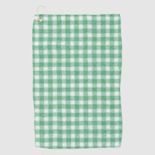 Serviette De Golf Gingham vert menthe
