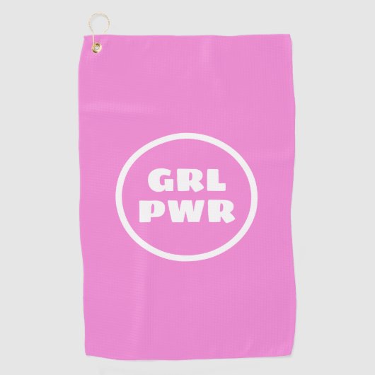 Serviette De Golf Girl Power - (Devant)