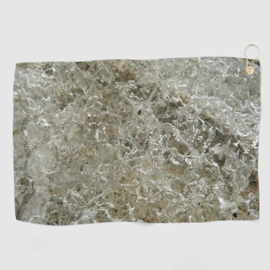 Serviette De Golf Glace glaciaire Texture nature Abstraite (Horizontal)