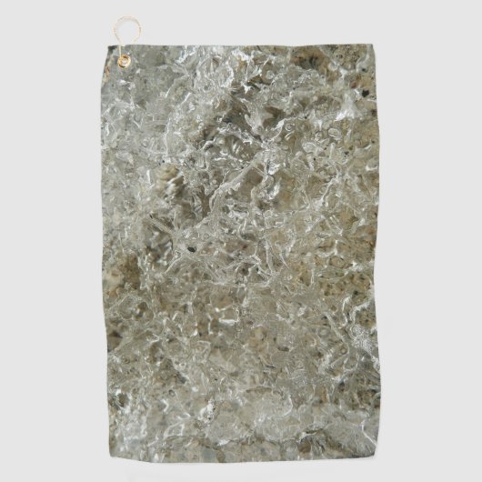 Serviette De Golf Glace glaciaire Texture nature Abstraite (Devant)