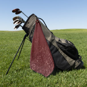 Serviette De Golf Glimmery Henna Grunge   Rouge glamour de sang rich