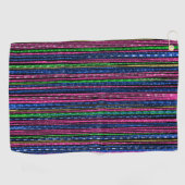 Serviette De Golf Glitz et Glam Sparkly Stripes (Horizontal)