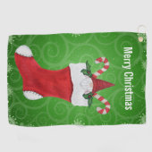 Serviette De Golf Gnome à Noël Stocker Flammes de neige torrents (Horizontal)