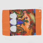 Serviette De Golf Gnome Art (Horizontal)