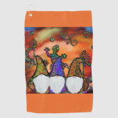 Serviette De Golf Gnome Art (Devant)