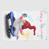 Serviette de golf Gnome de Noël (Horizontal)