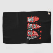 Serviette De Golf Gnome Nurse Scrub Valentine RN ICU ER Valentines D (Horizontal)