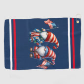Serviette de golf Gnomes patriotiques (Horizontal)