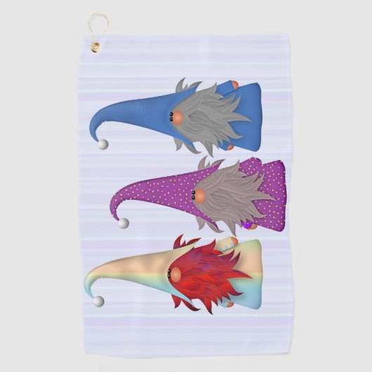 Serviette de golf Gnomes Trio (Devant)