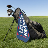 Serviette De Golf Go Brandon drôle Biden Pro trump 2024 (Vert)
