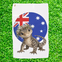 Serviette de golf Goanna Un petit morceau d'Austra