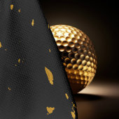 Serviette De Golf Gold Flakes Noir