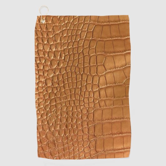 Serviette De Golf Gold leather texture luxury  (Devant)
