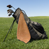 Serviette De Golf Gold leather texture luxury  (Vert)