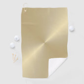 Serviette De Golf Gold On Gold Initial et nom personnalisé (En situation)