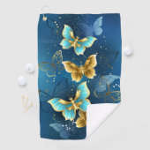 Serviette De Golf Golden butterflies (En situation)