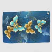 Serviette De Golf Golden butterflies (Horizontal)