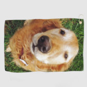Serviette De Golf Golden Retriever (Horizontal)