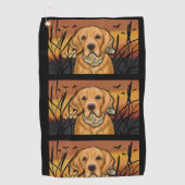 Serviette De Golf Golden Retriever (Devant)