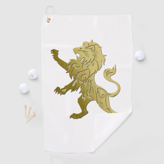 Serviette De Golf Golden Royal Lion (En situation)