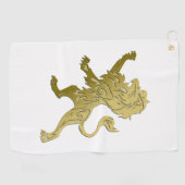 Serviette De Golf Golden Royal Lion (Horizontal)